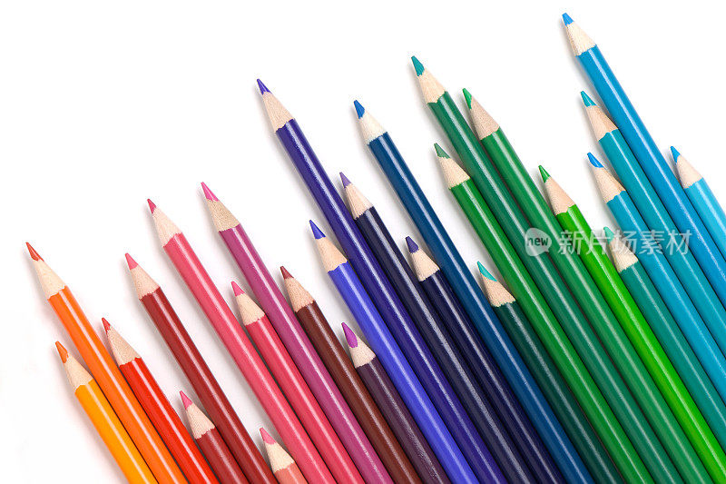 多彩色铅笔
