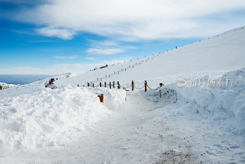 冰雪覆盖的路径