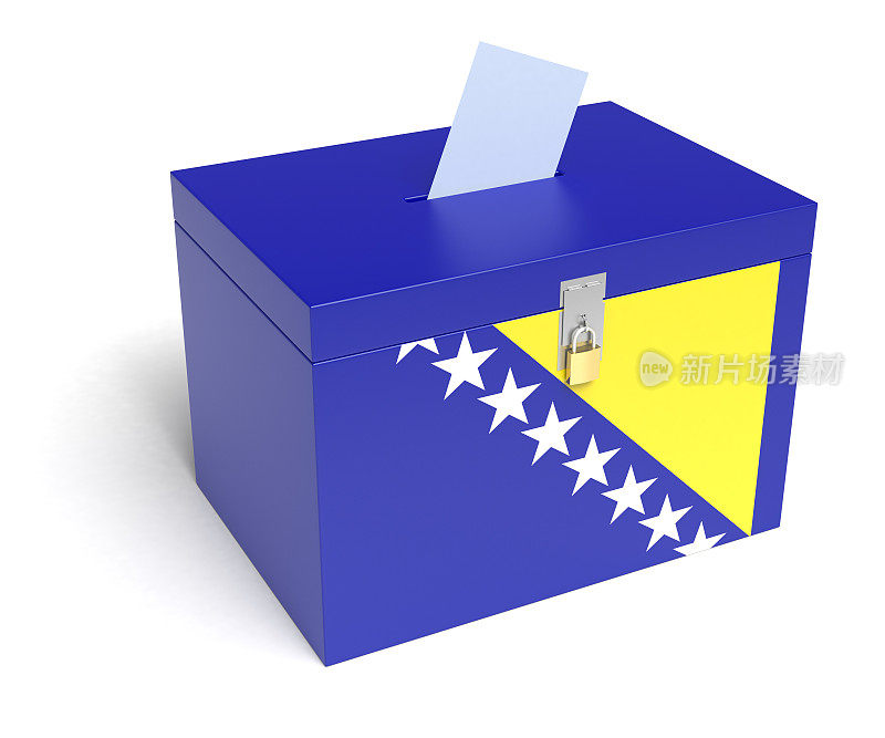 波斯尼亚和黑塞哥维那国旗投票箱