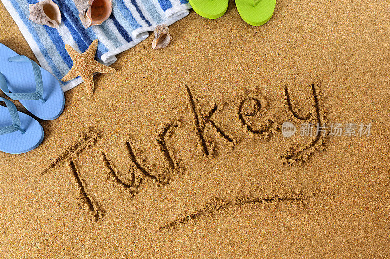 土耳其海滩写作
