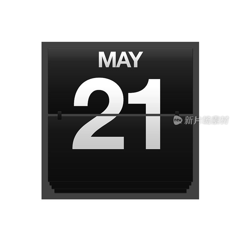 计数器日历5月21日。