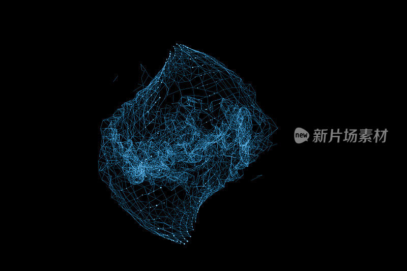 抽象蓝色网络结构