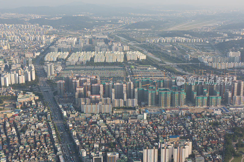 韩国首尔的城市景观