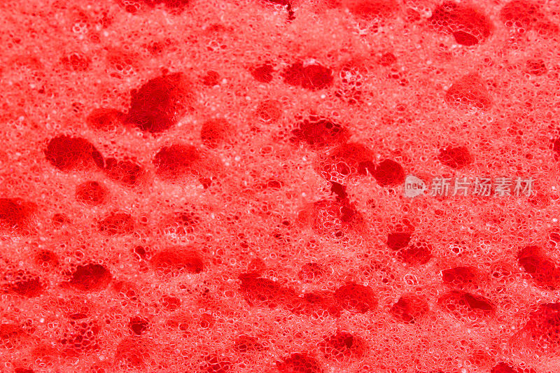 红色海绵质地