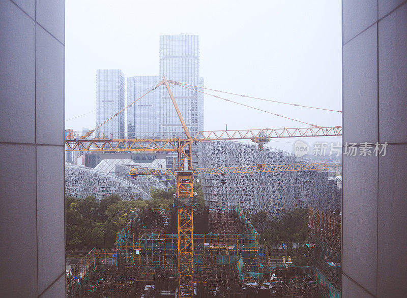 中国成都的建筑工地