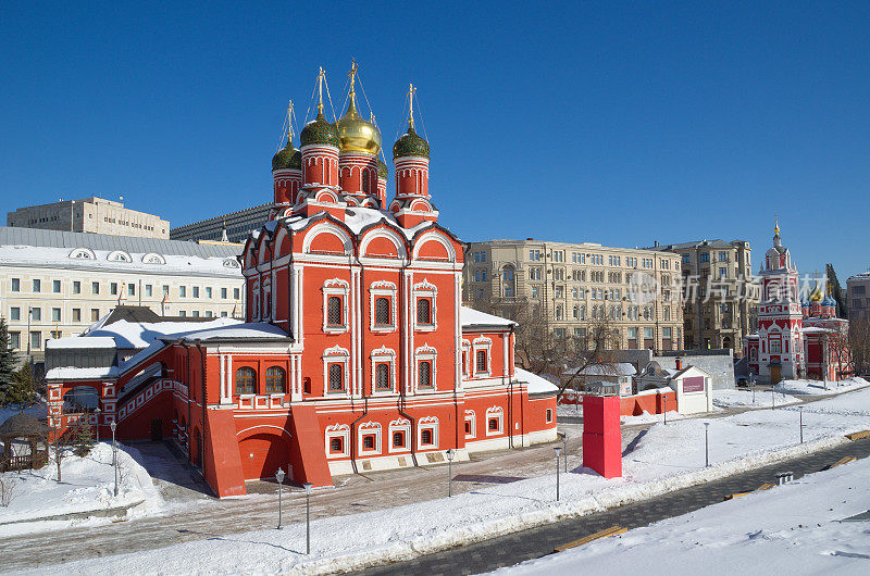 莫斯科，俄罗斯，圣母的标志教堂
