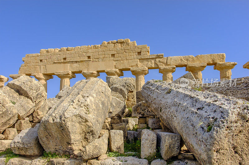 塞利农特，位于西西里岛西南海岸的一座古希腊城市;今天它是欧洲(意大利)最大的考古公园。