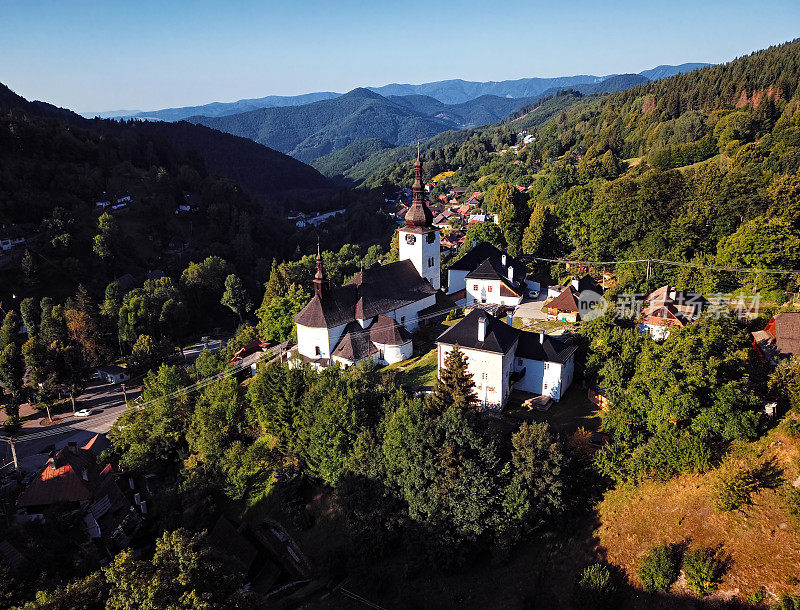 空中风景的西班牙Dolina，斯洛伐克