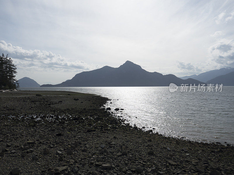 太平洋西北崎岖海岸线