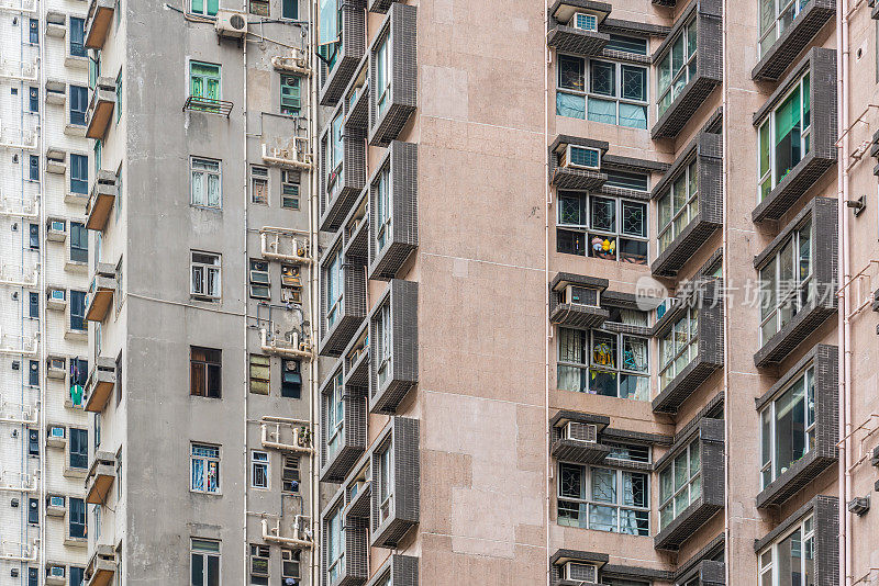 香港拥挤的房屋