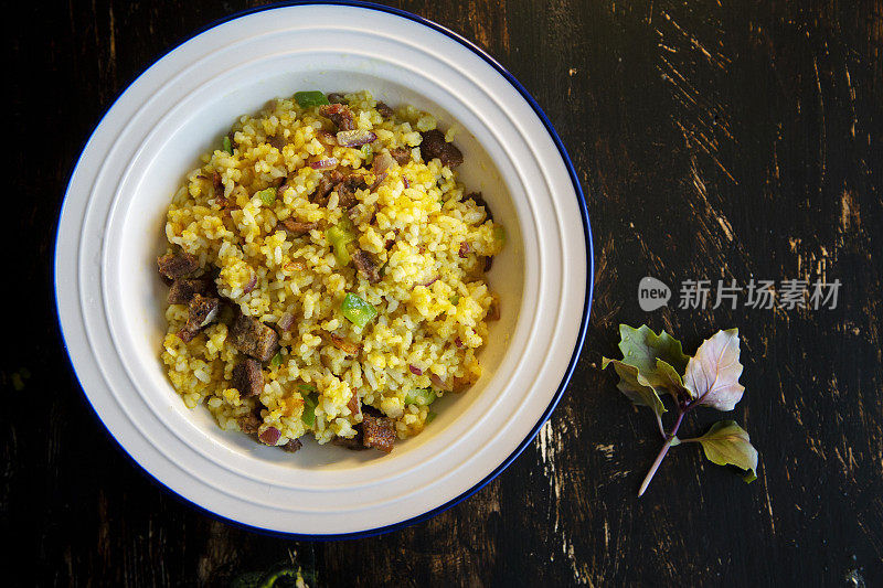 自制辣椒牛肉炒饭