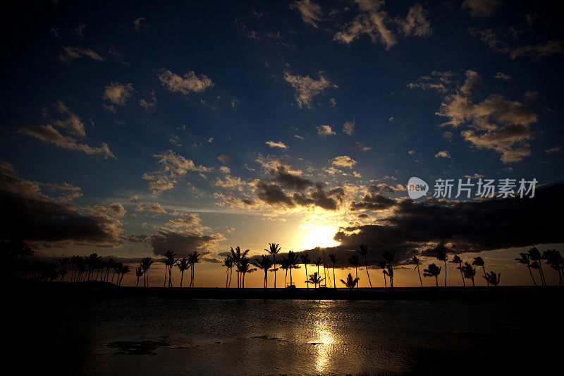 ʻAnaehoʻ奥马鲁海滩在Waikoloa，大岛夏威夷