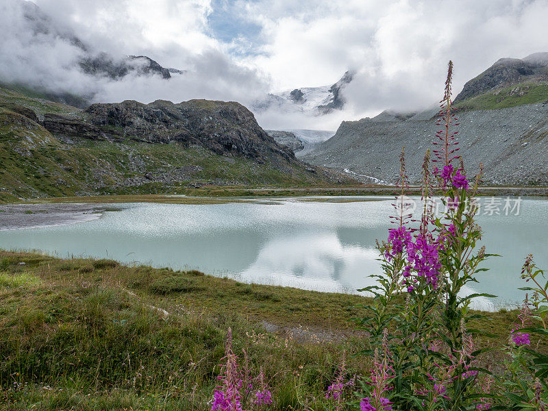 莫瑞湖和冰川，瓦莱州坎顿，瑞士