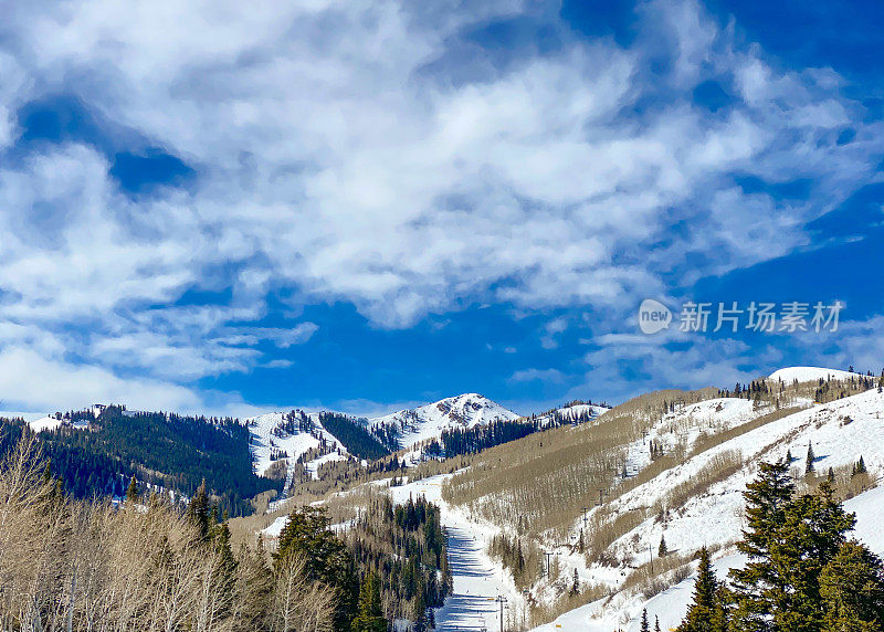 美国犹他州的高山风景