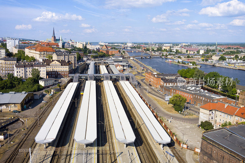 Szczecin的主要火车站