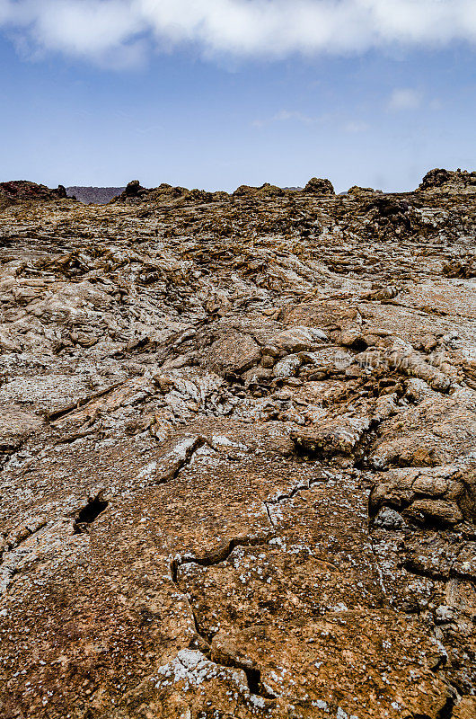 火山景观。Timanfaya国家公园。