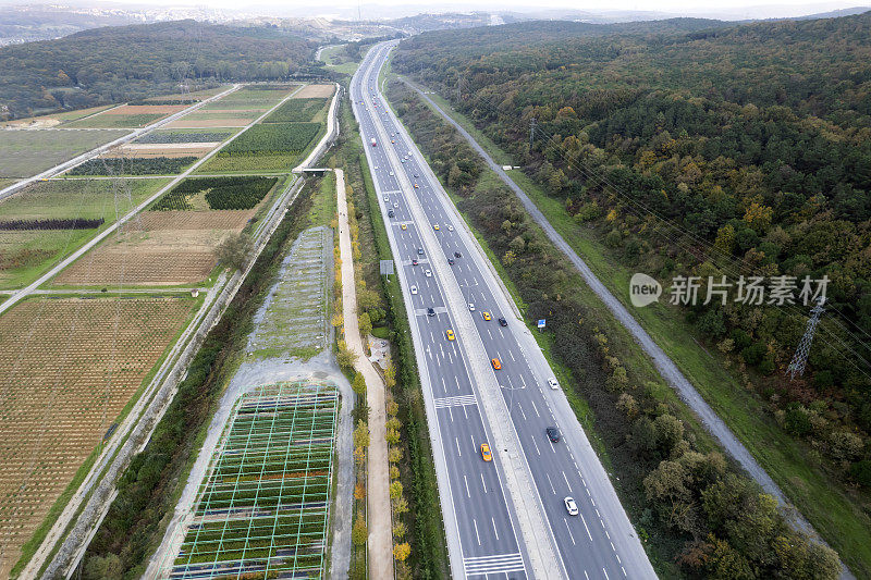 公路鸟瞰图