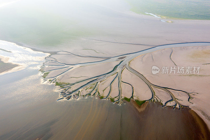 中国最大的淡水湖，鄱阳湖冬景，枯河无人机景