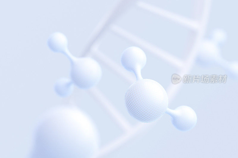 3D渲染微观分子模型