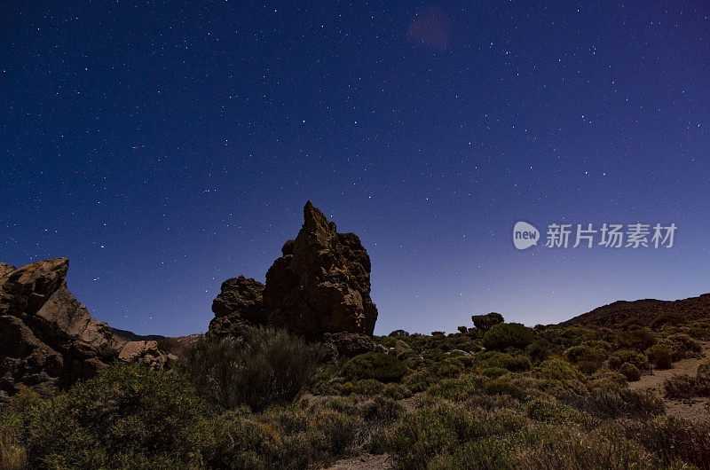 特内里费岛夜晚的泰德山