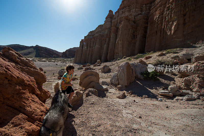 加州红岩峡谷沙漠徒步旅行