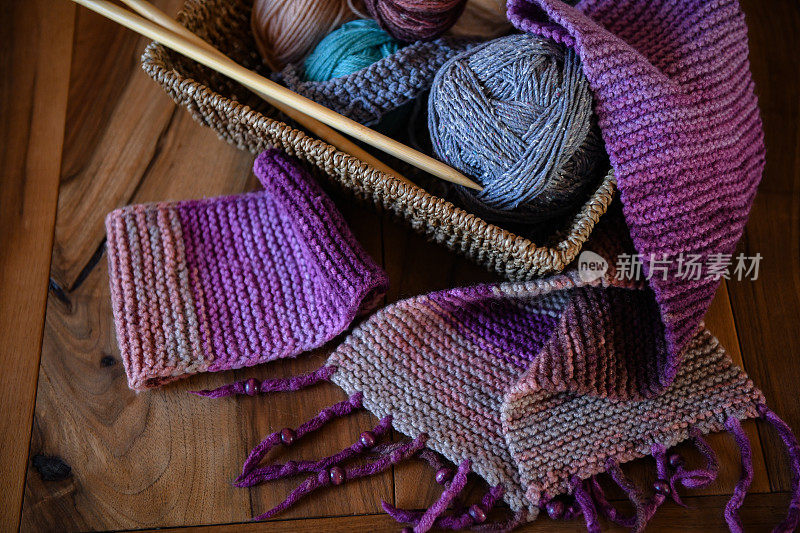 编织篮(纱、针)及围巾用配件
