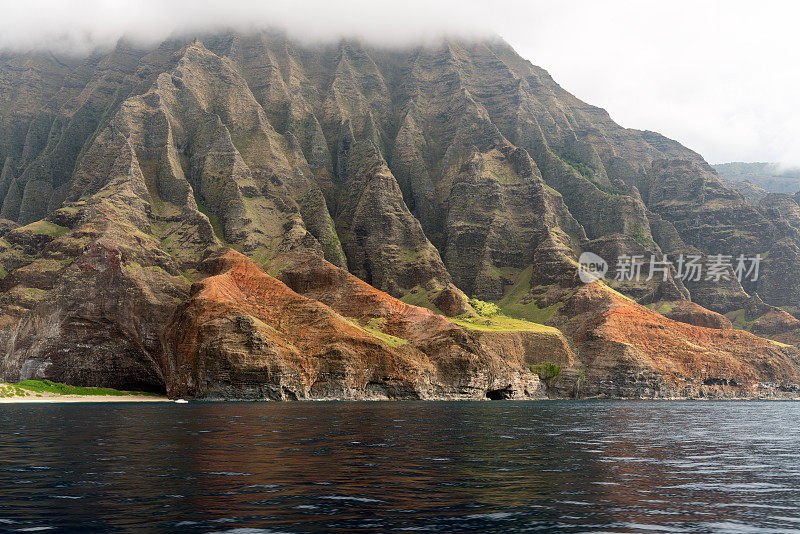 夏威夷考艾岛的纳帕利海岸