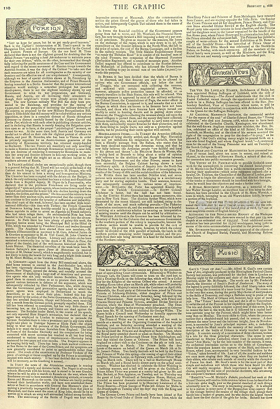 19世纪19世纪80年代维多利亚时代的报纸版面
