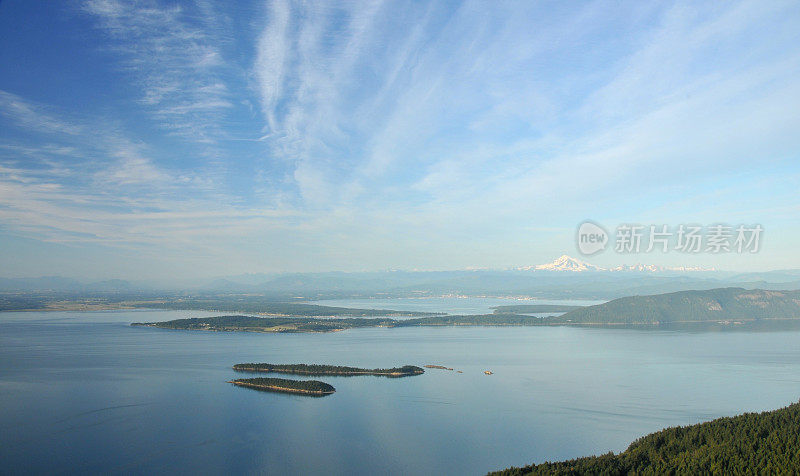 普吉特海湾和贝克山