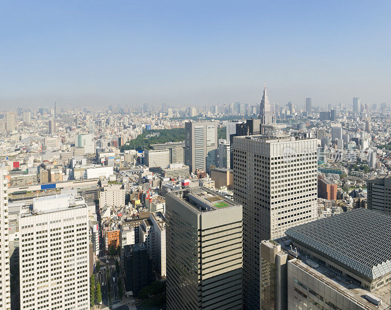 东京新宿鸟瞰图(XXXL)