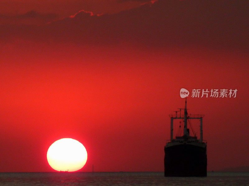 马尼拉湾日落，菲律宾