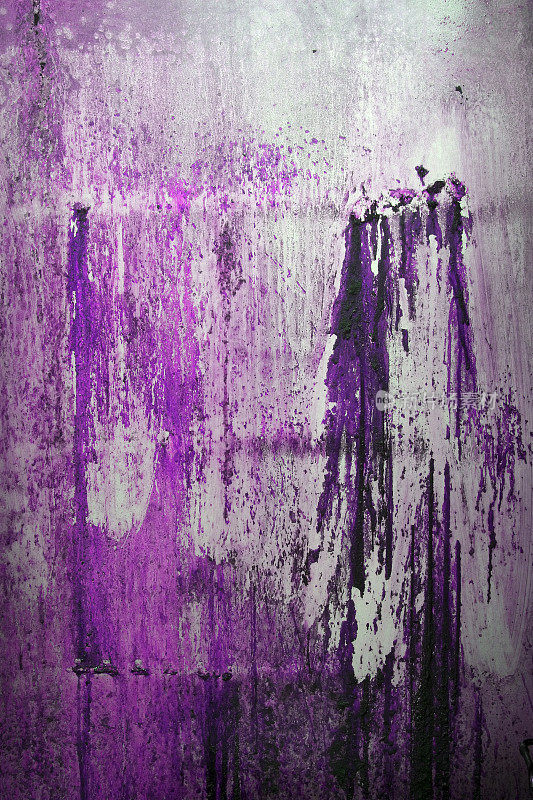 紫色污渍Grunge抽象