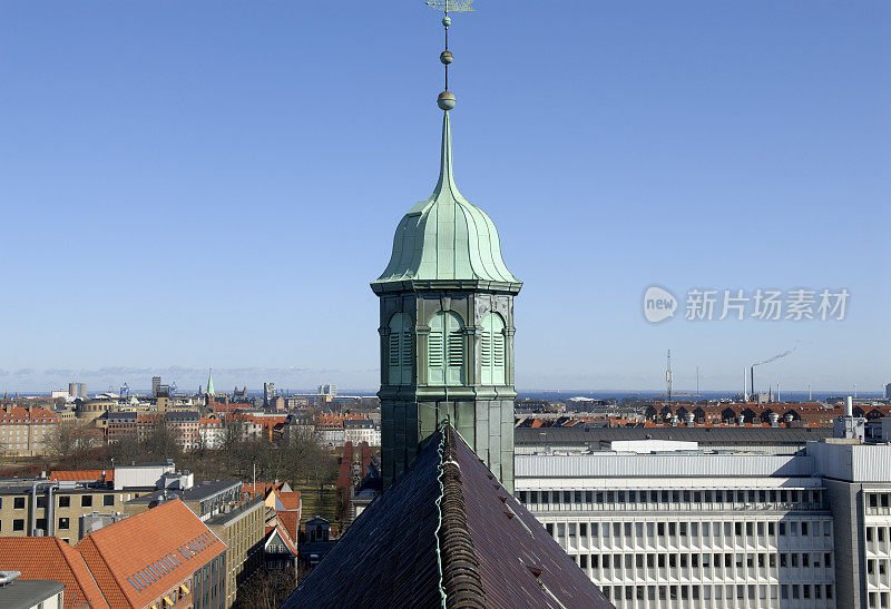 哥本哈根教堂尖顶
