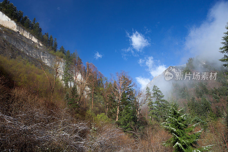 九寨沟山顶，四川，中国