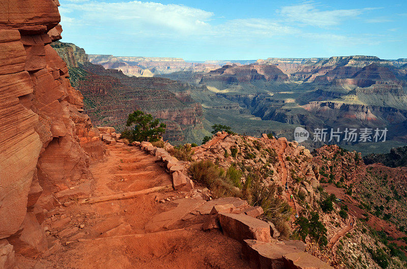 大峡谷南凯巴布小道红色砂岩景观