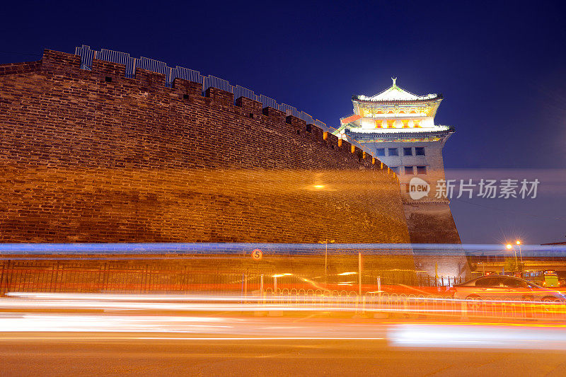 美丽的中国城堡夜景