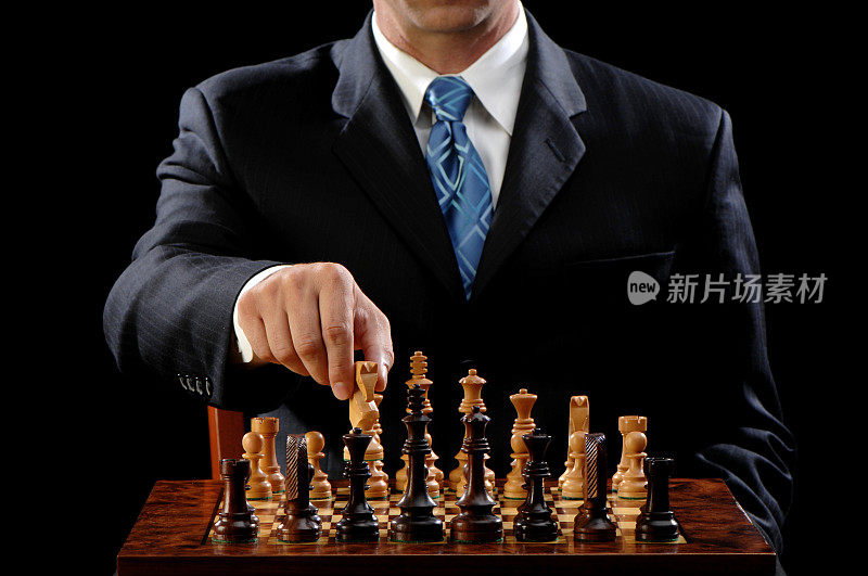 人下白衣骑士的棋子