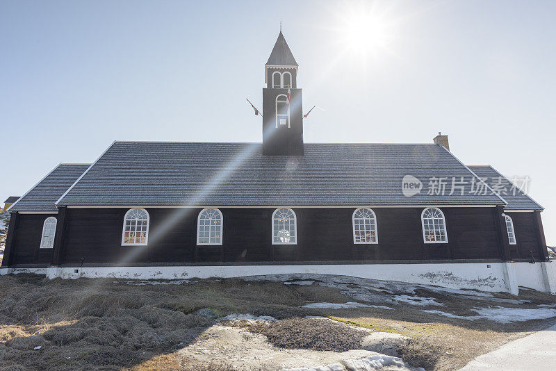 格陵兰岛北冰洋的教堂