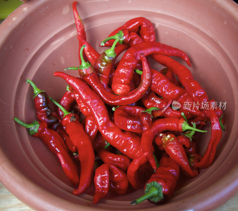 农贸市场的红辣椒