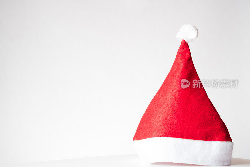 圣诞老人的红帽白底