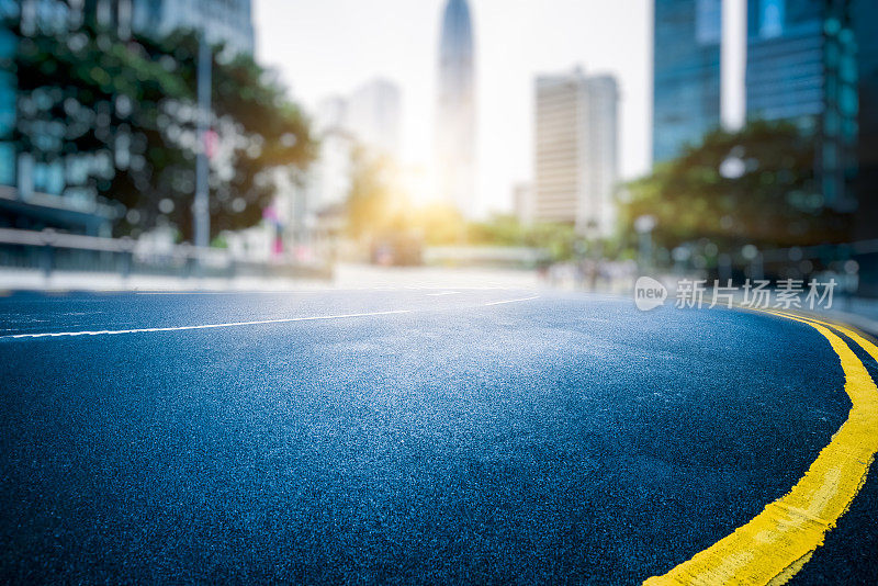 空荡荡的香港街道