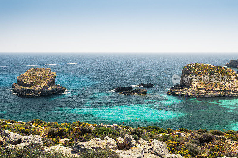 蓝色泻湖，Comino，马耳他