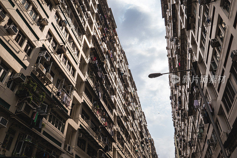 香港九龙半岛大角咀的住宅大厦