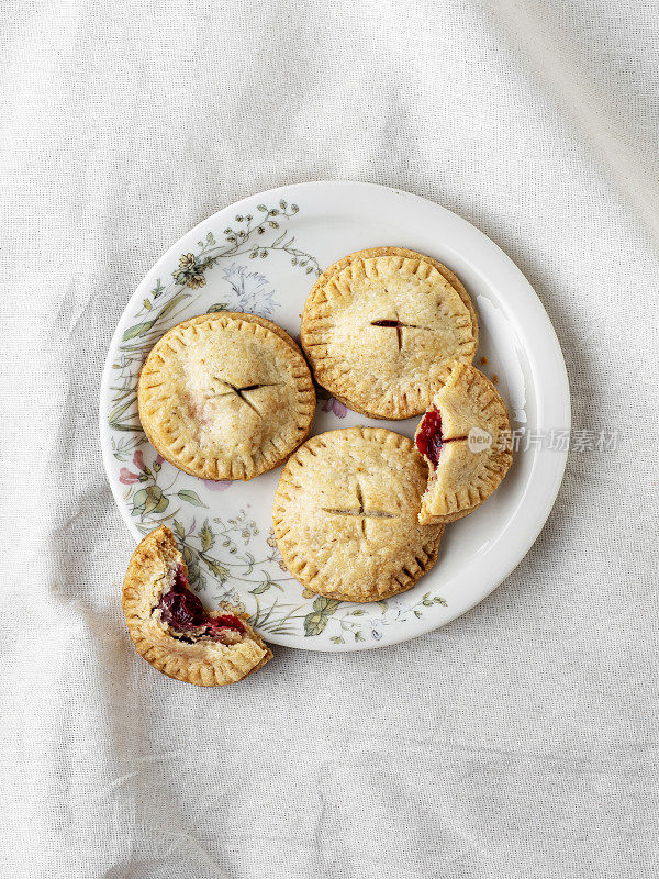 樱桃派，饼干，樱桃饼干，馅饼，酥饼