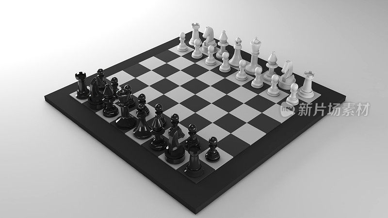 棋类游戏策划第一回合，竞技策略策划概念，第一步，3D渲染