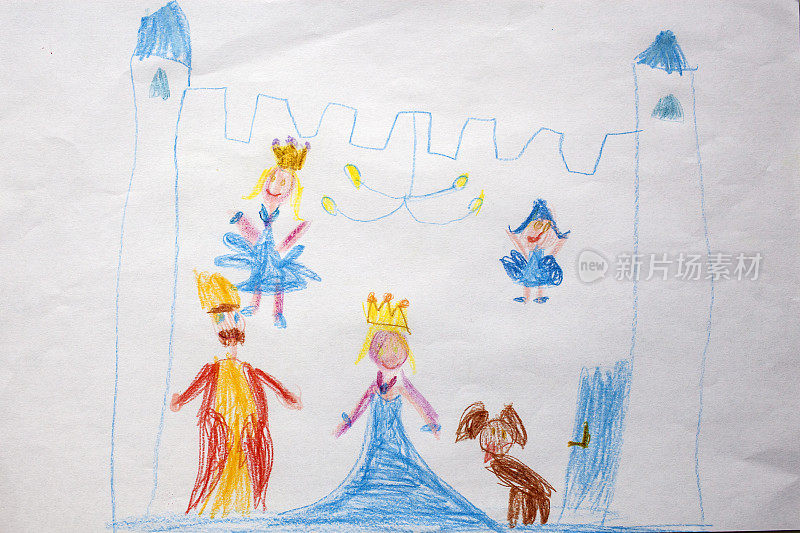 孩子的画-国王和王后