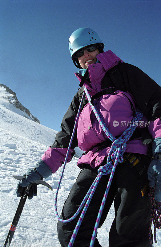 登山者特写镜头