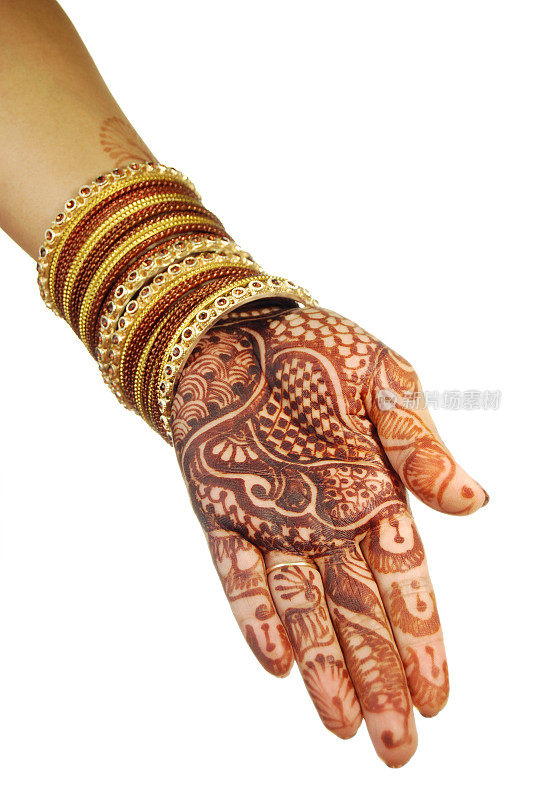 指甲花和手镯——印度新娘的手