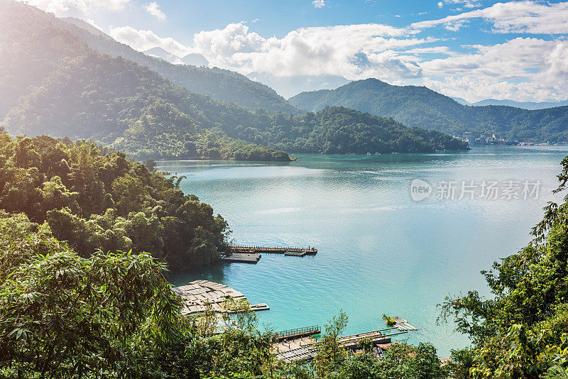 日月潭白天，台湾全景