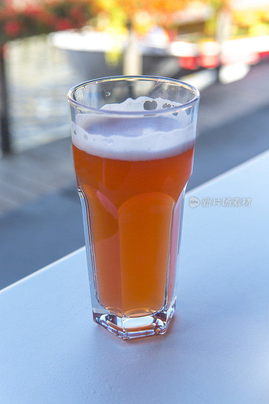 比利时根特草莓水果啤酒玻璃杯